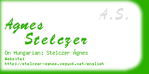 agnes stelczer business card