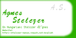 agnes stelczer business card